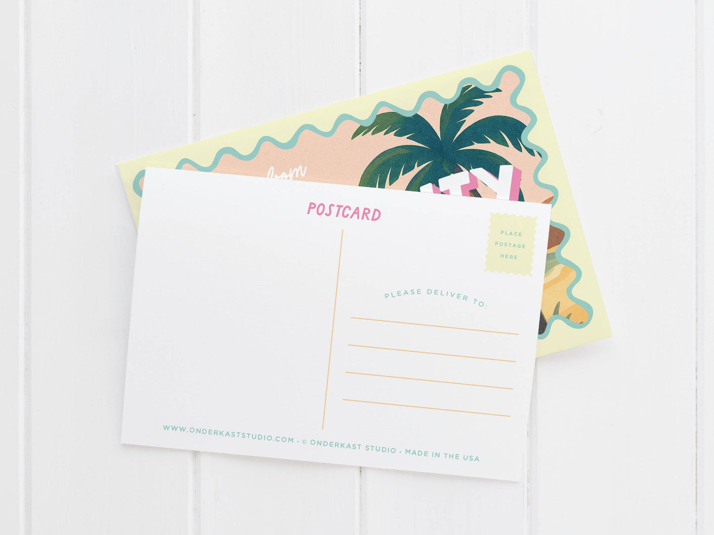 AMI Beach Scenery Postcard