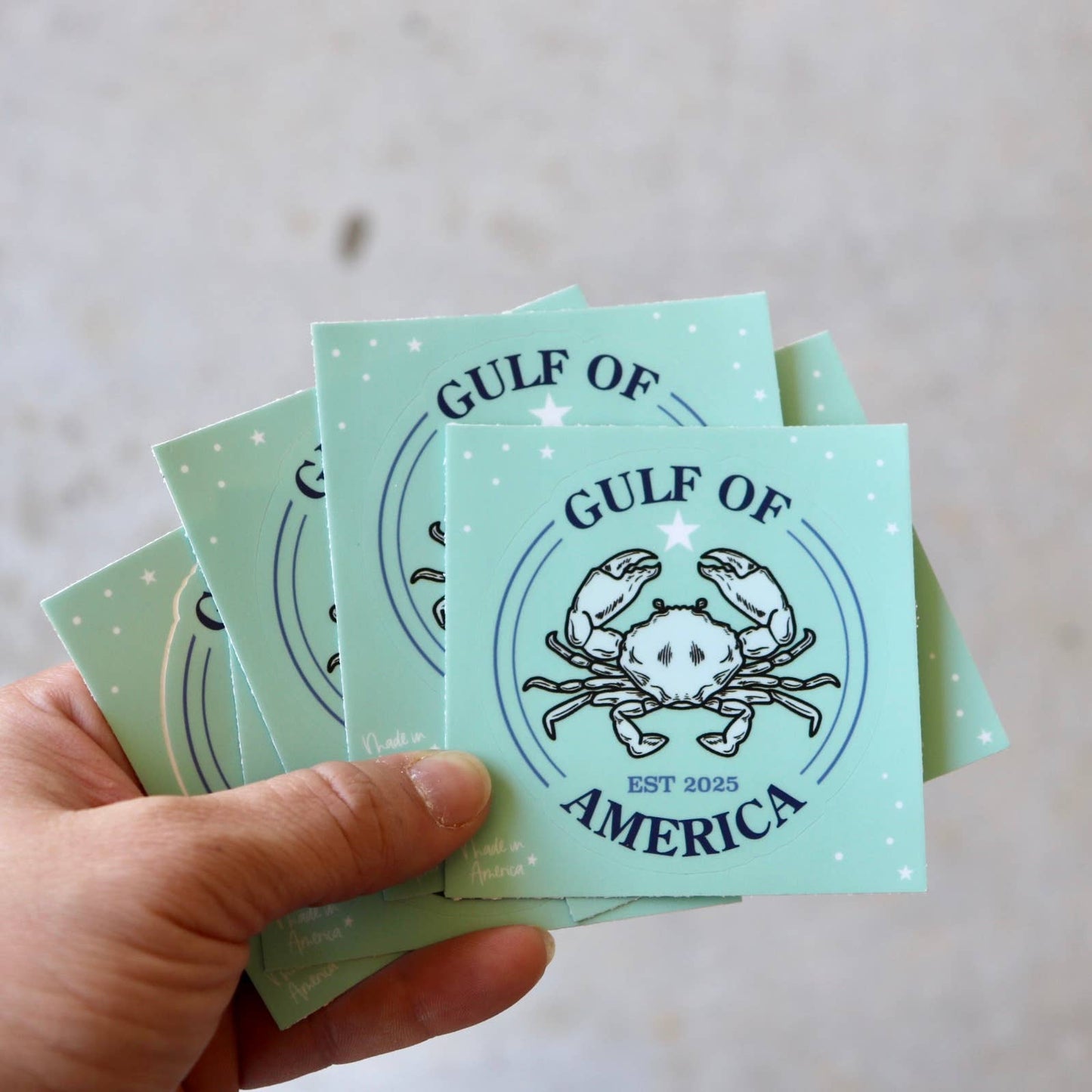 Gulf of America Weatherproof Stickers 