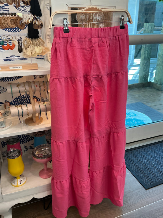 Wide-Leg Pants: Pink
