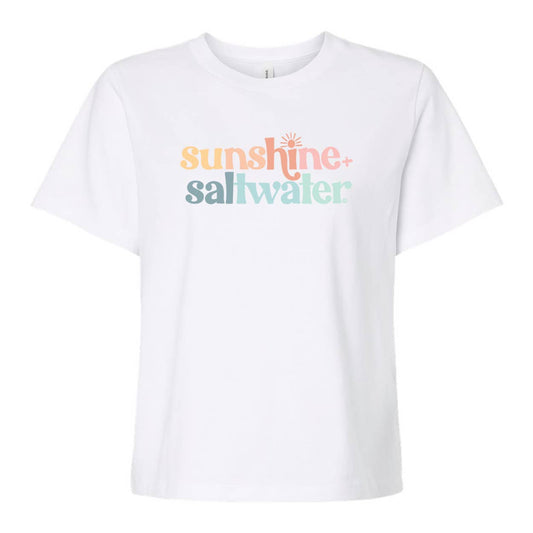 Sunshine + Saltwater | Beachside Breeze T-Shirt: White / XL