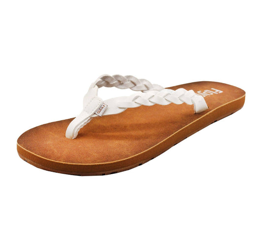 Navida —  Women's Sandal: White/Tan / 8