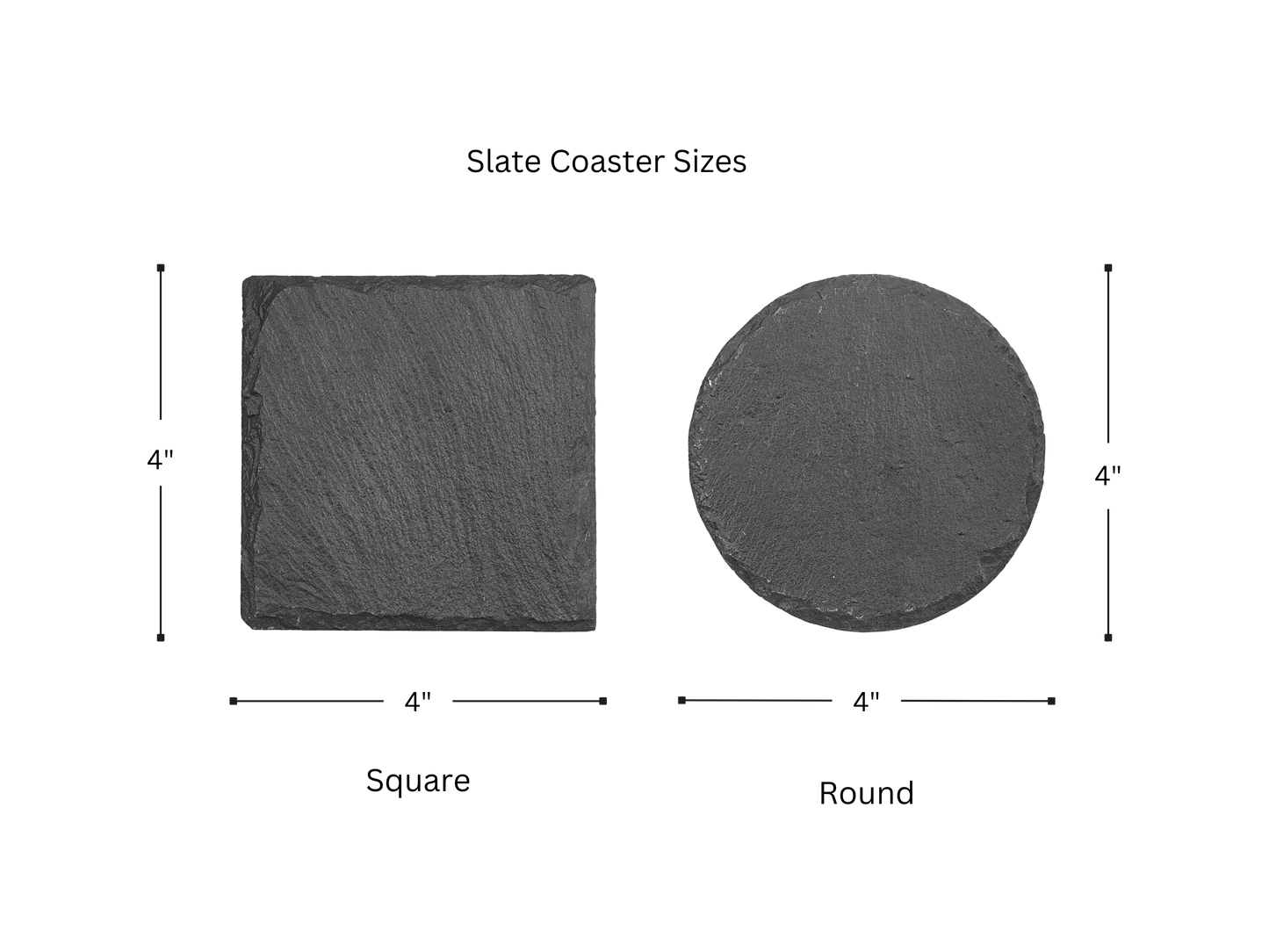 Beach Coasters, Nautical Coasters, Engraved Slate Coasters: Palm Tree 2 / 4" Round