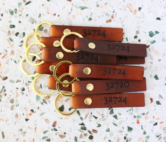  Leather Anna Maria Zip Code 32416  Keychain