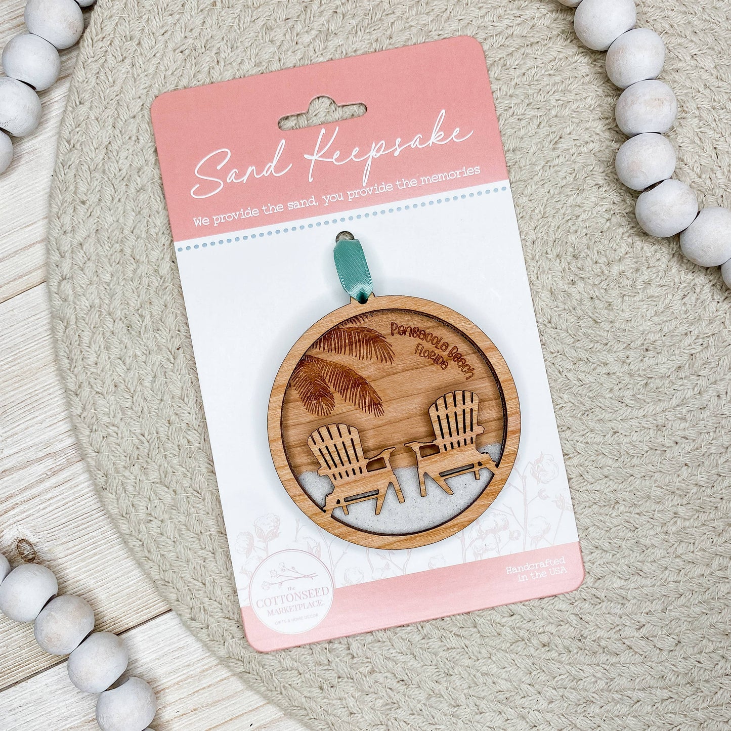 Coastal Sand Keepsake Ornament - Starter Set with Display: Yes / Yes
