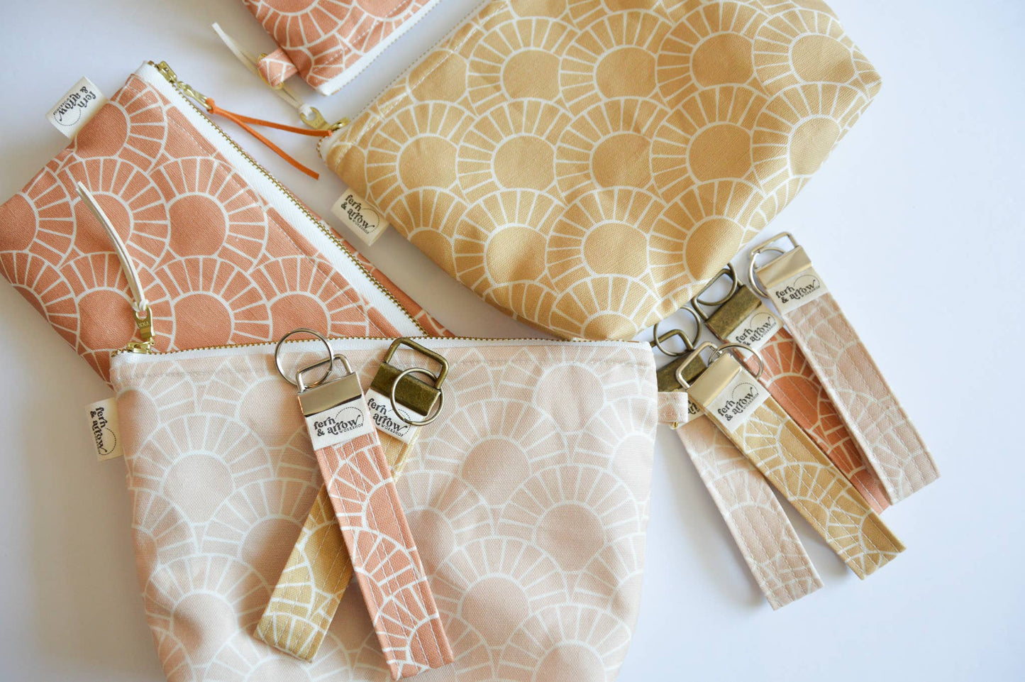 Water Resistant PUL Wet / Dry Bag - Mosaic Sun: Rust