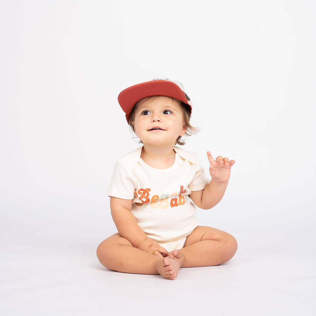 Beach Babe Summer Cotton Baby Onesie Bodysuit: 3-6M