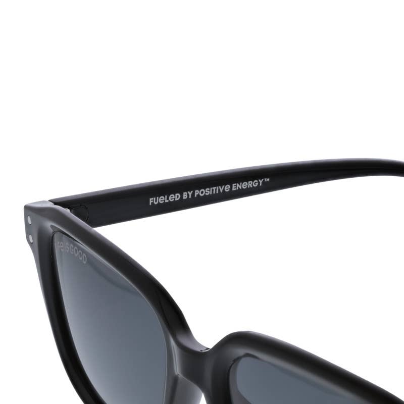 Plumas Black Polarized Sunglasses