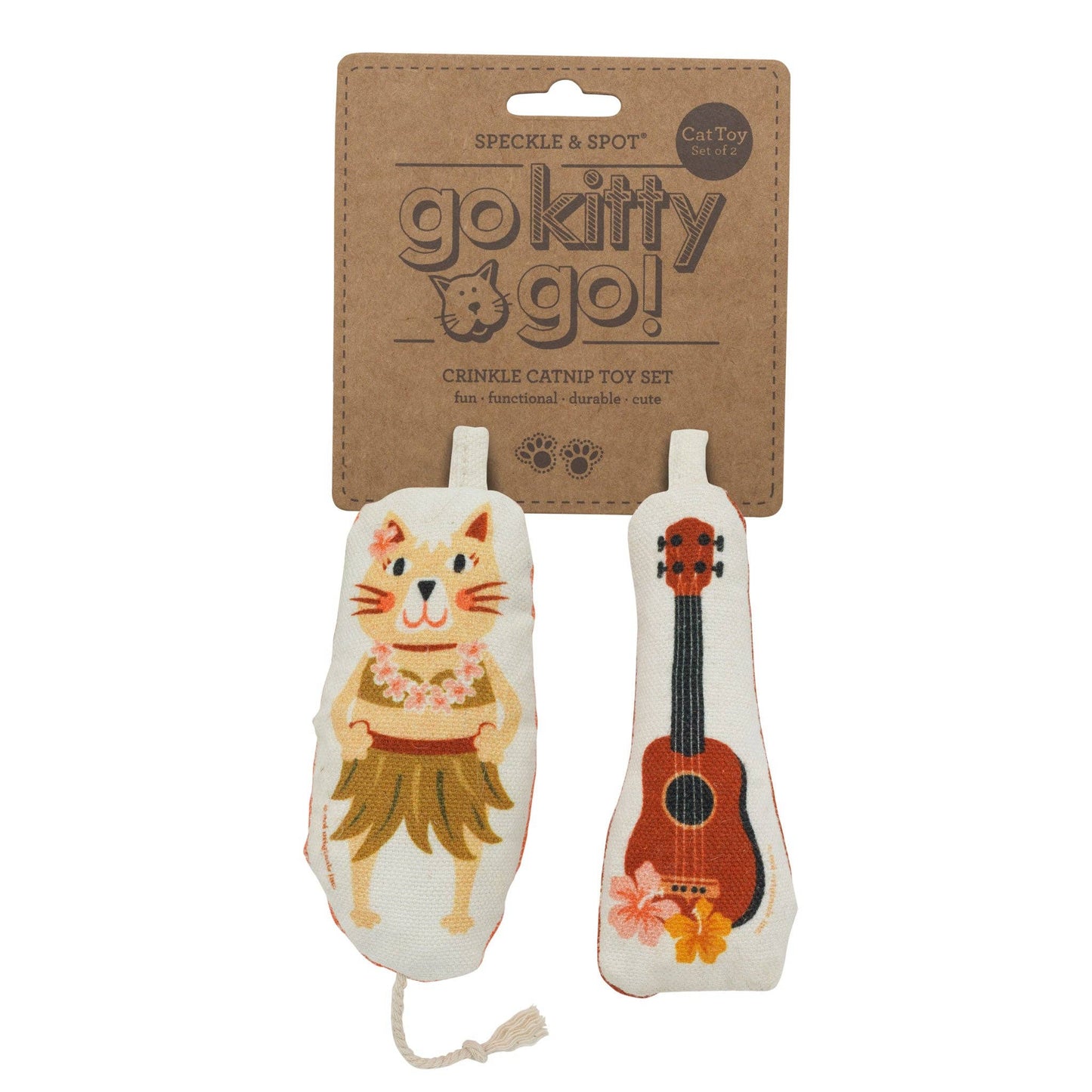 Go Kitty Go Cat Toy Set | Hula Cat & Ukulele
