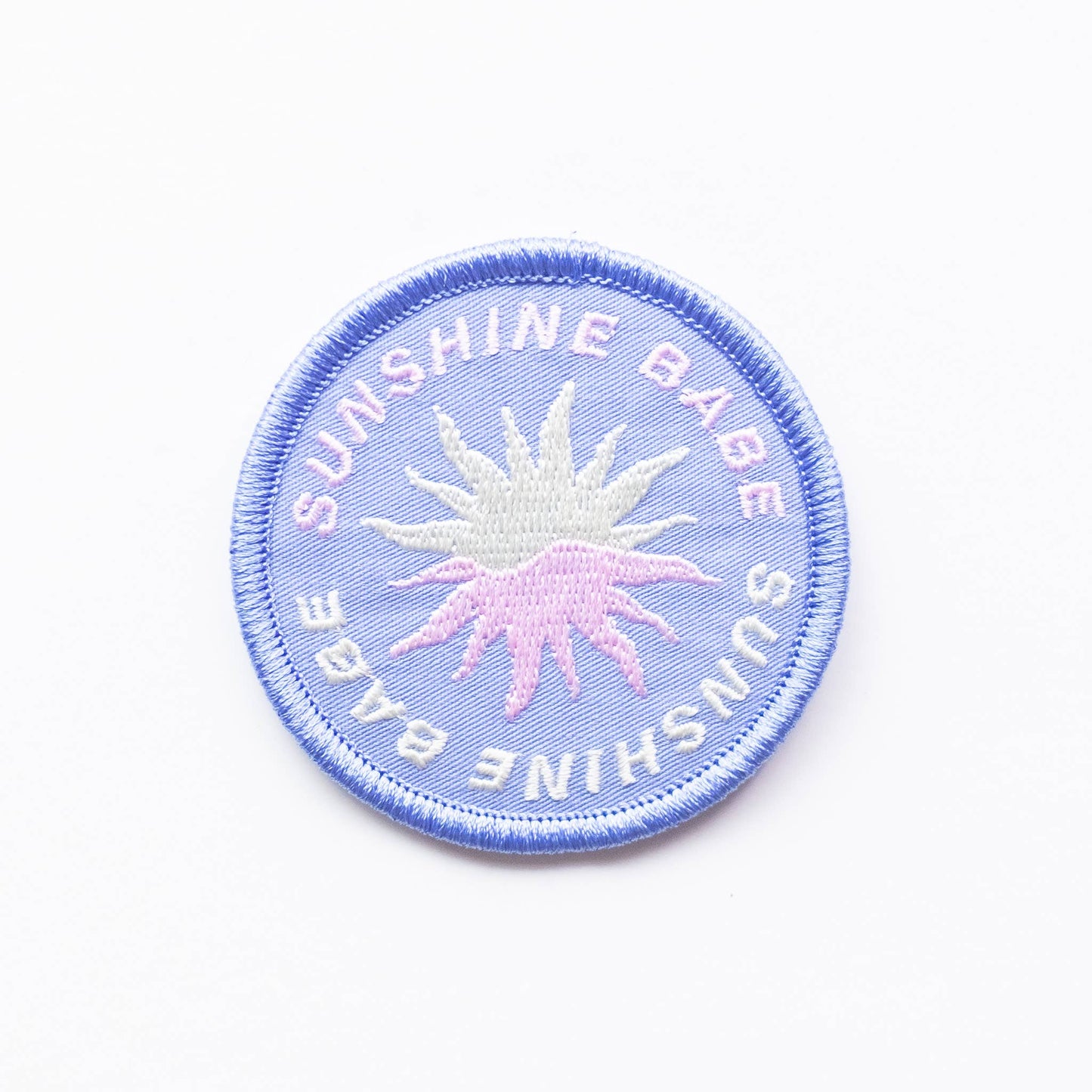 Sunshine Babe Embroidered Iron on Patch: Yes