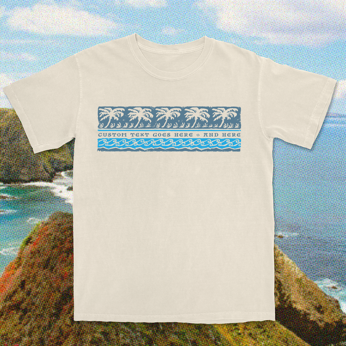 Anna Maria Island Coastal Stroll Tee: Emerald / XL