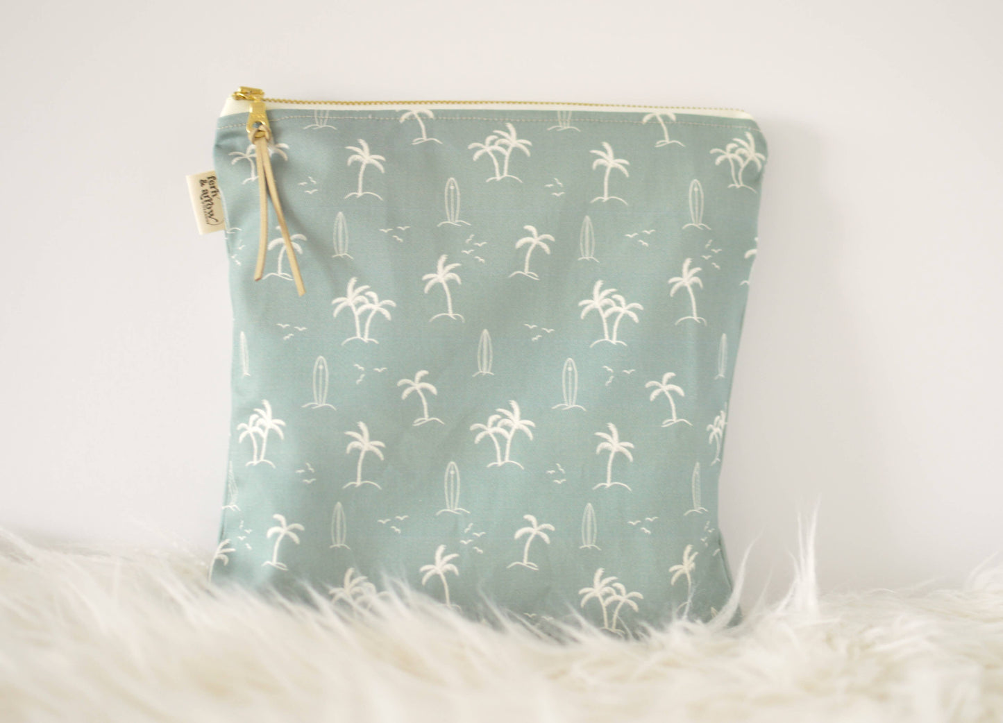 Palms Water Resistant PUL Wet / Dry Bag - Teal
