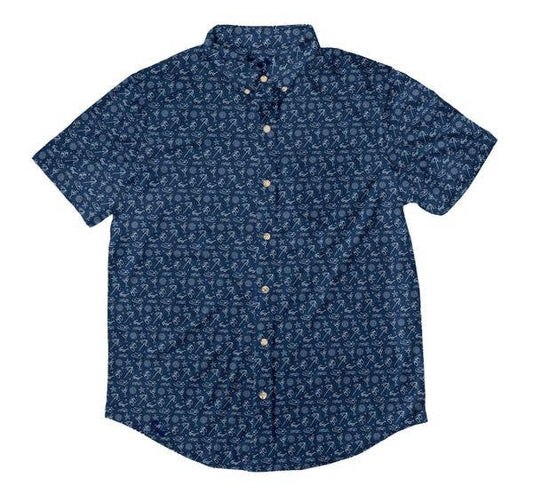 Sea Breeze - Cotton Stretch Shirt: L