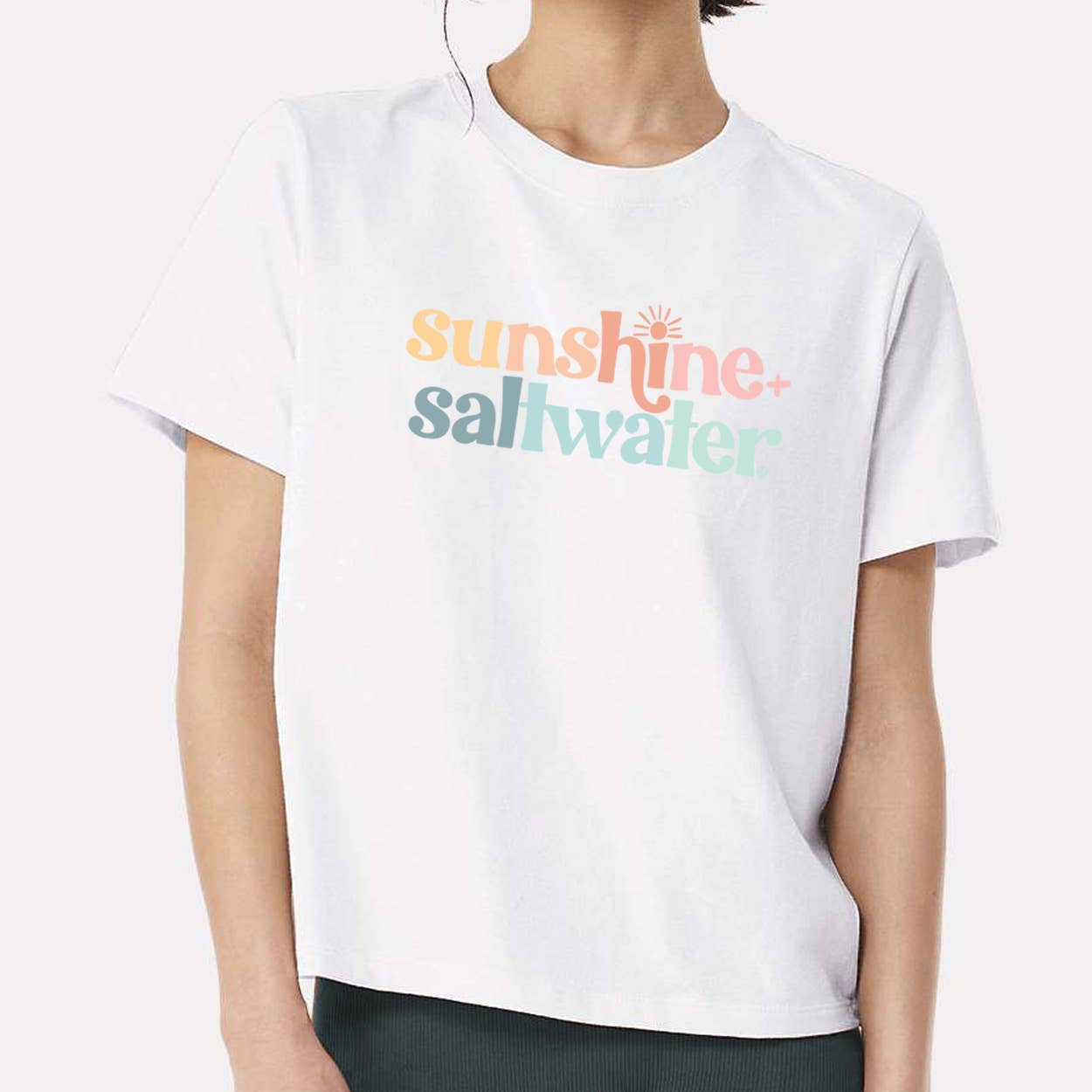 Sunshine + Saltwater | Beachside Breeze T-Shirt: White / XL