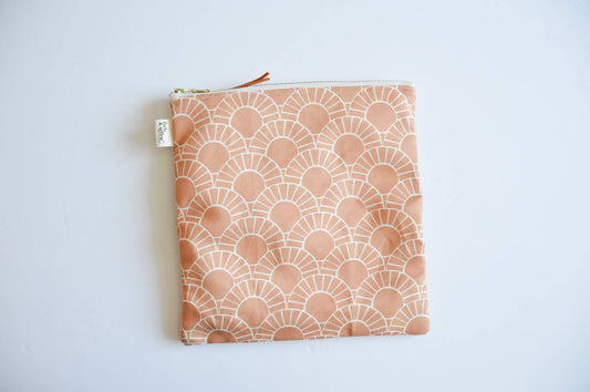Water Resistant PUL Wet / Dry Bag - Mosaic Sun: Rust