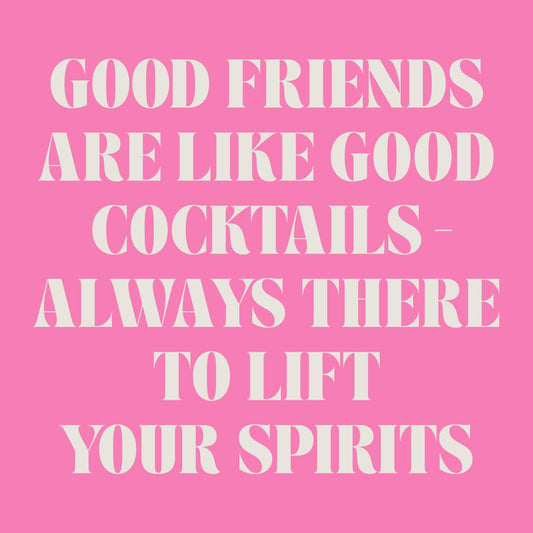 Funny Party Cocktail Napkins | Good Friends Good Cocktails