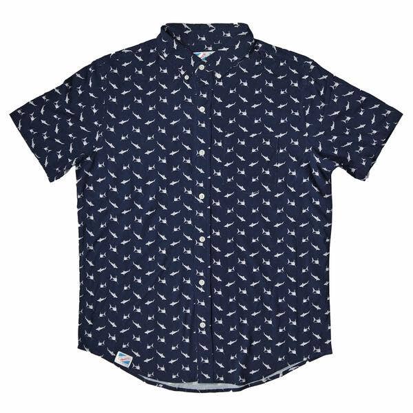 Sharks - Rayon Stretch Shirt: S