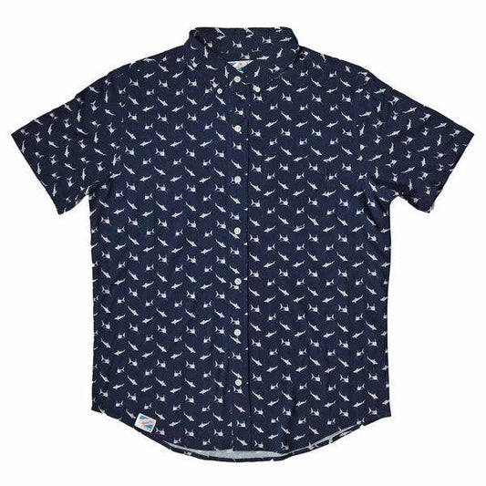 Sharks - Rayon Stretch Shirt: S