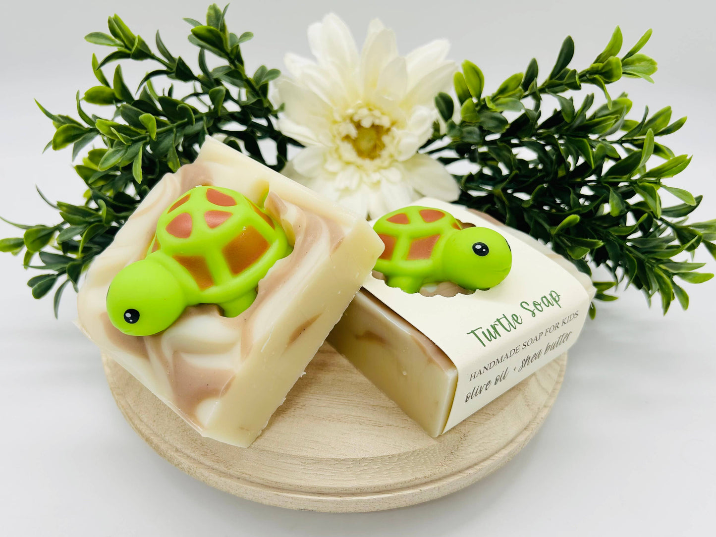Turtle Handmade Soap Bar for Kids VEGAN COLD PROCESS: Scented