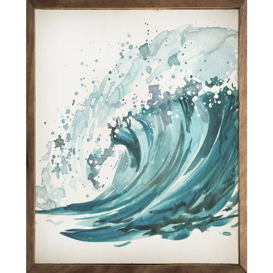 Ocean Wave White: 8 x 10 x 1.5