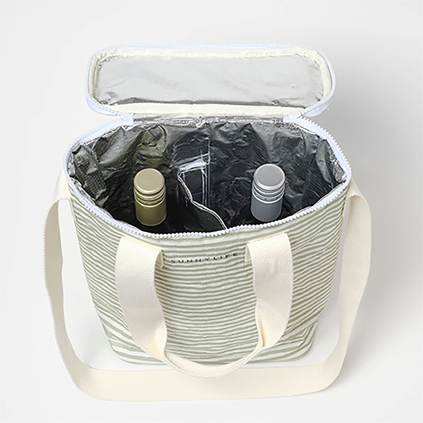 Cooler Drinks Bag La Palma Sage Stripe