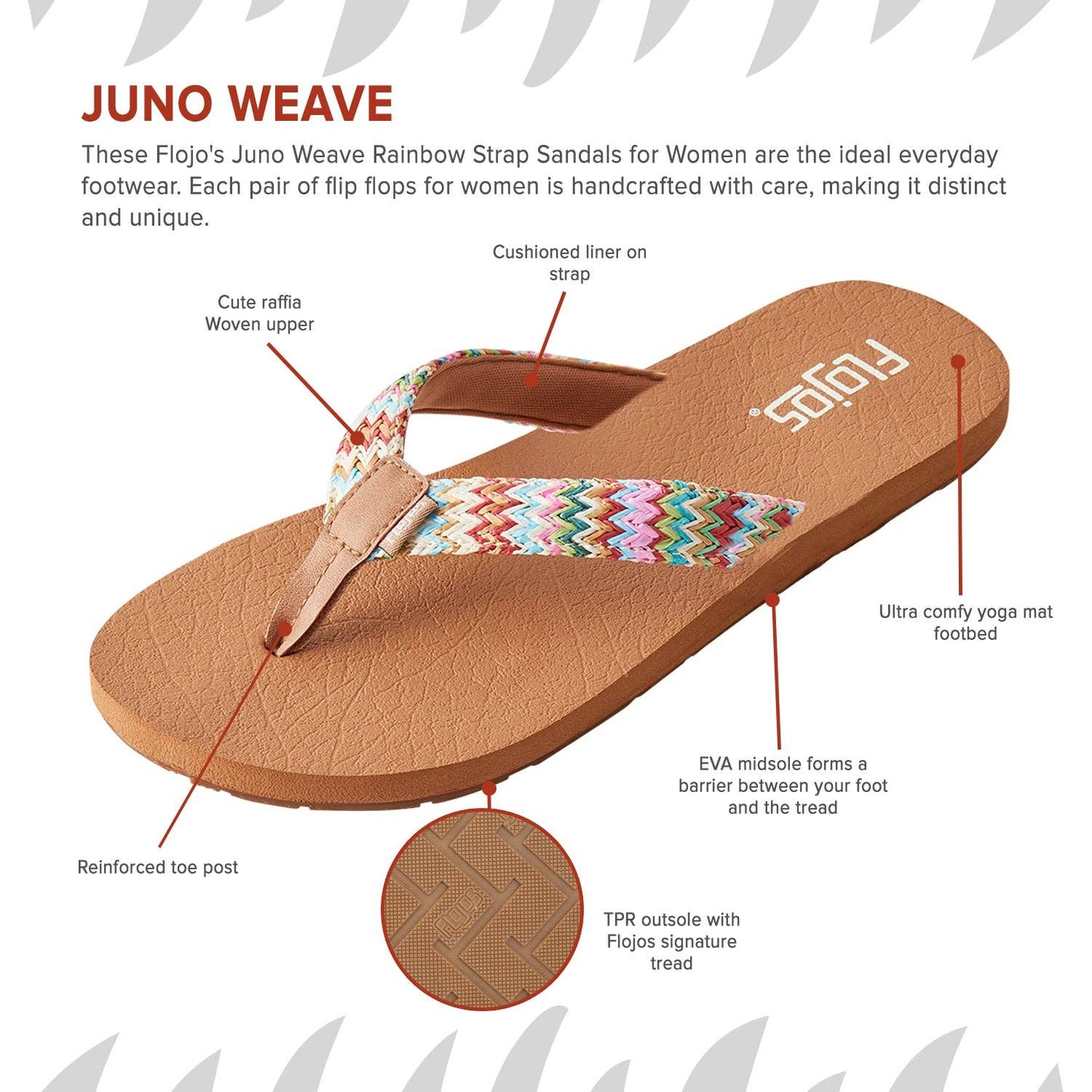 Juno Weave —  Women's Sandal: Natural/Multi / 8