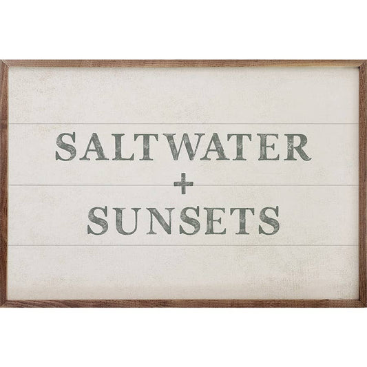 Saltwater And Sunsets: 16x10
