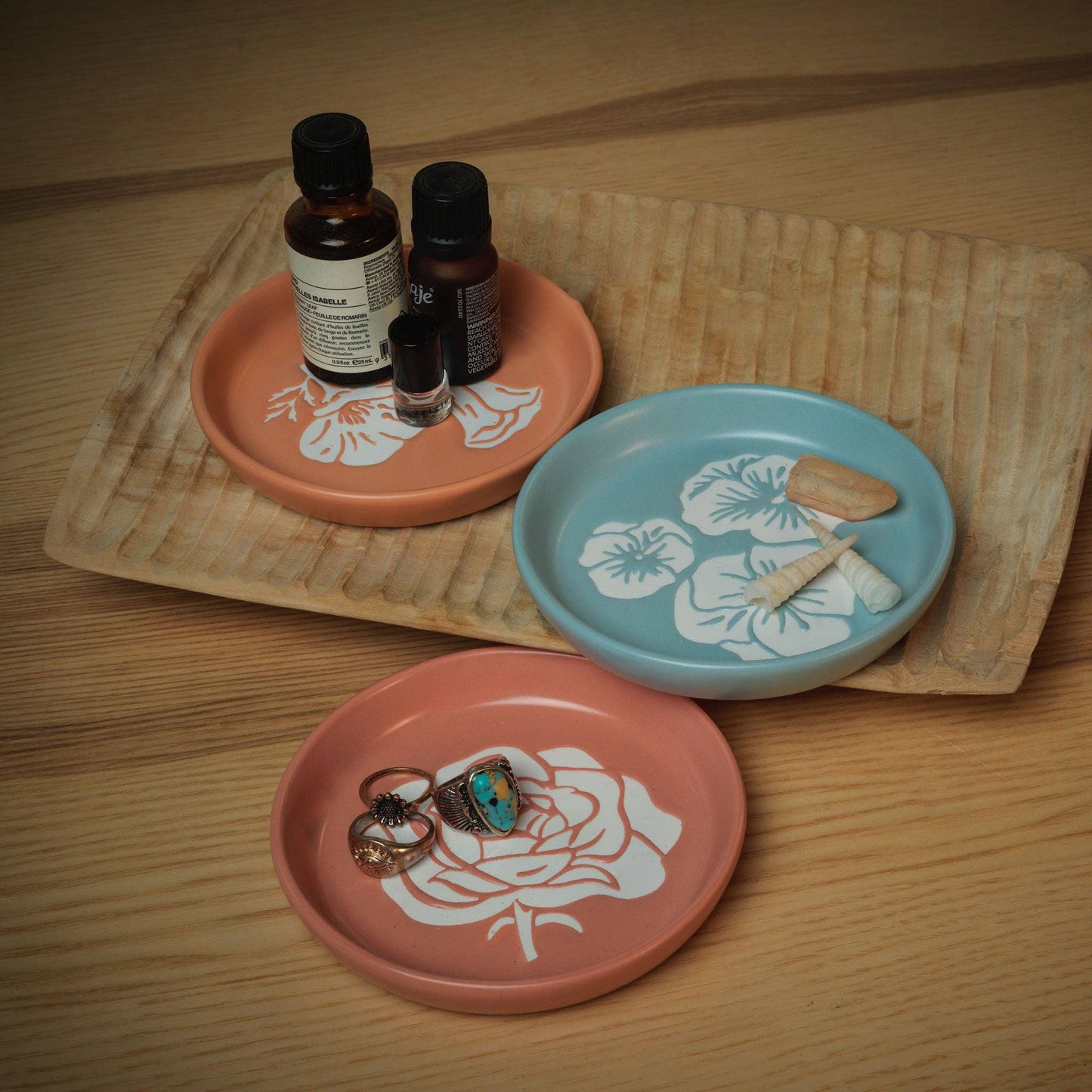 Mini Pet Bowl or Coaster | Flower