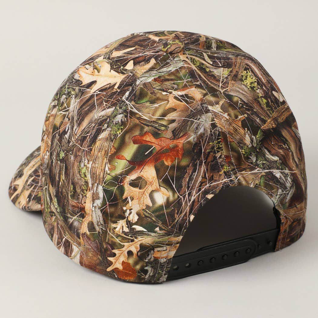 Howdy Darlin' Embroidery Patch Camo Trucker Hat: BEIGE CAMO / ONE SIZE