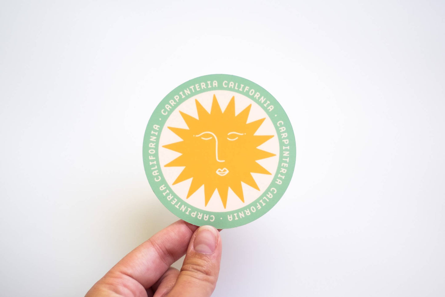 Custom City and State Vinyl Stickers: Teal