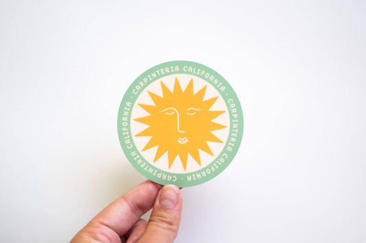 Custom City and State Vinyl Stickers: Teal