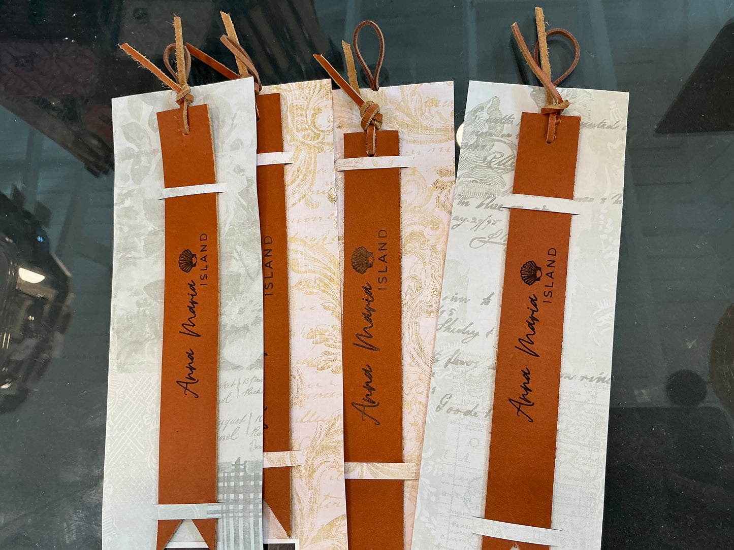 Anna Maria Island Leather Bookmark