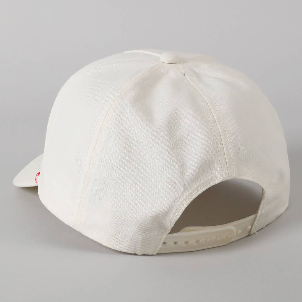 SALTY BEACH Lettering Embroidered Trucker Hat: LT BLUE / ONE SIZE