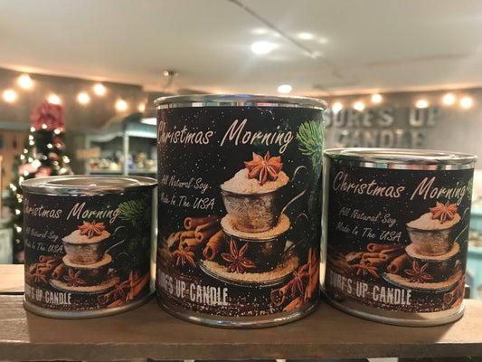 Christmas Morning Paint Can Candle - Vintage Collection: 1/2 Pint (8oz)