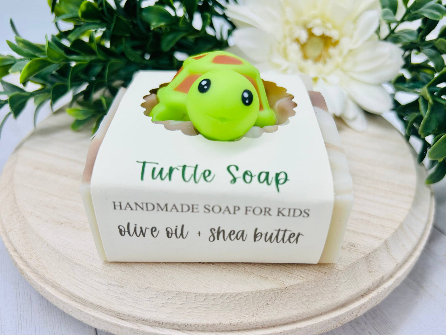 Turtle Handmade Soap Bar for Kids VEGAN COLD PROCESS: Scented