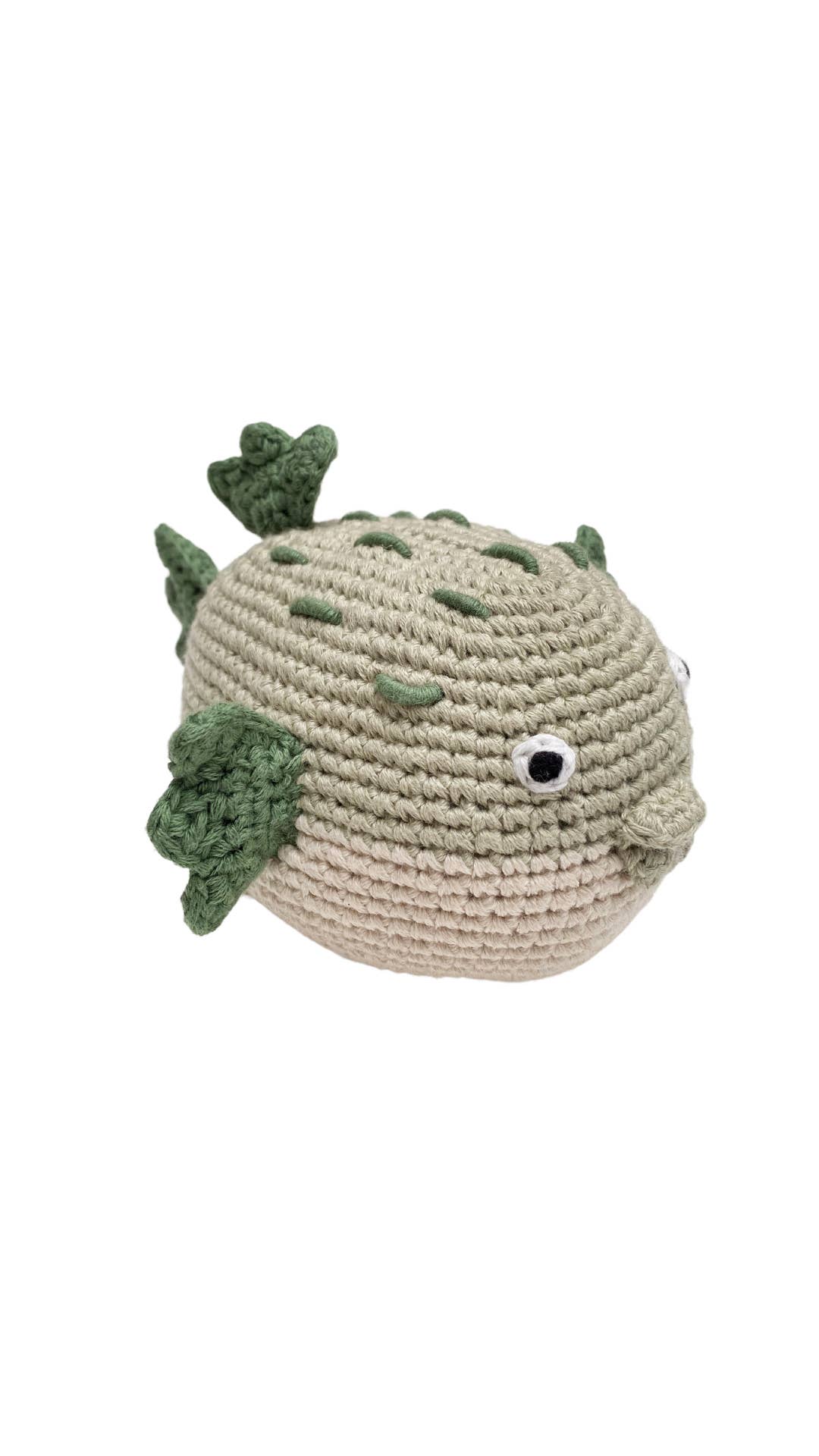 Handmade Pufferfish Rattle – The Perfect Beach Baby Toy