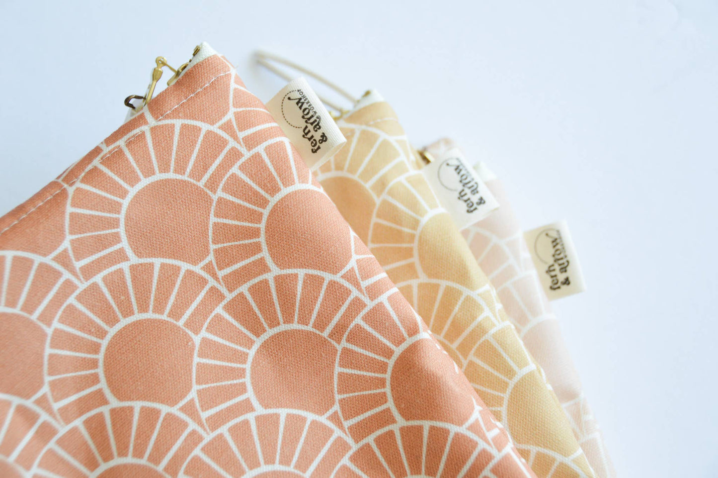 Water Resistant PUL Wet / Dry Bag - Mosaic Sun: Rust