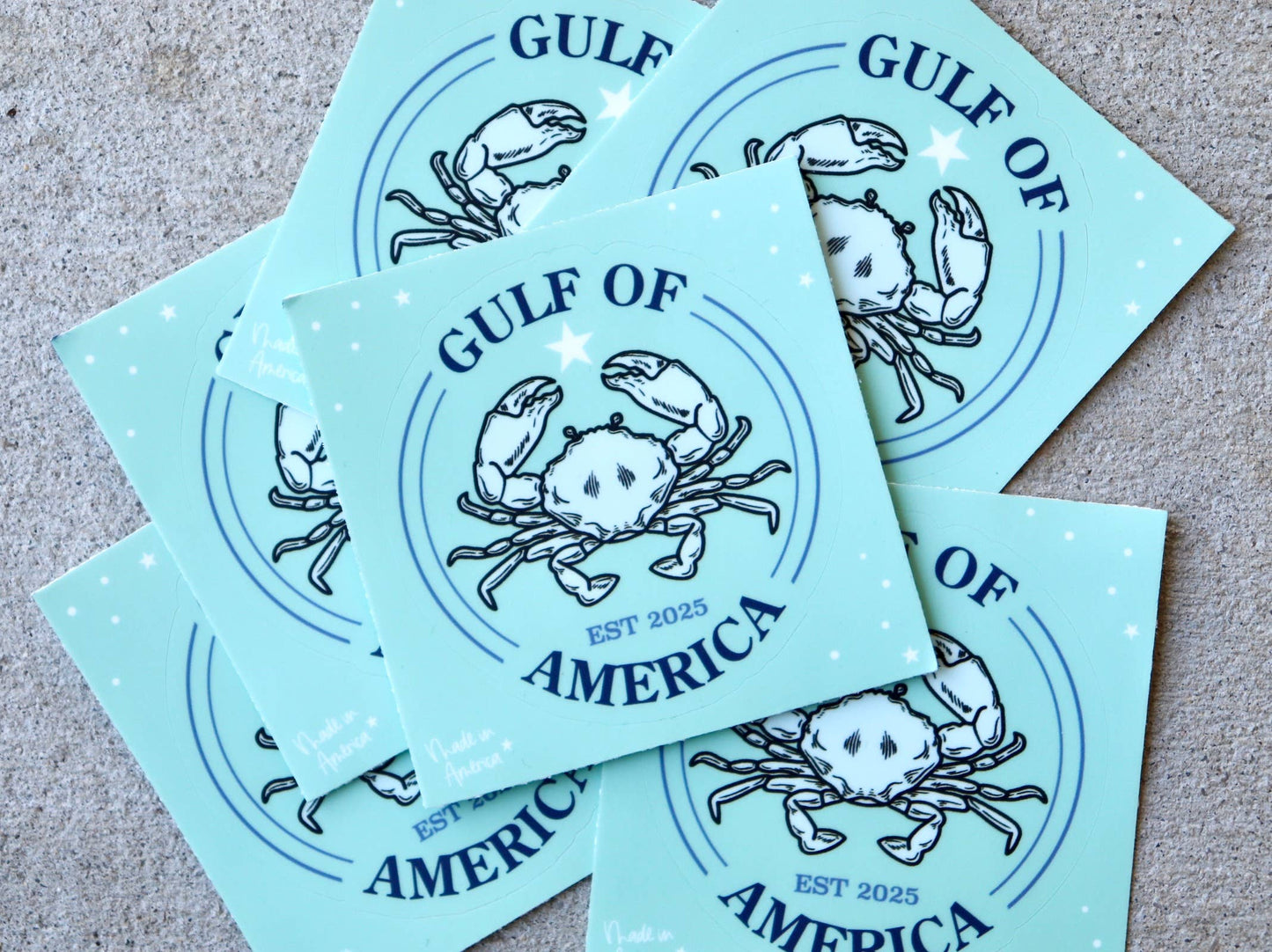 Gulf of America Weatherproof Stickers 