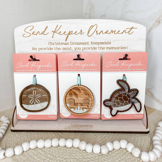 Coastal Sand Keepsake Ornament - Starter Set with Display: Yes / Yes