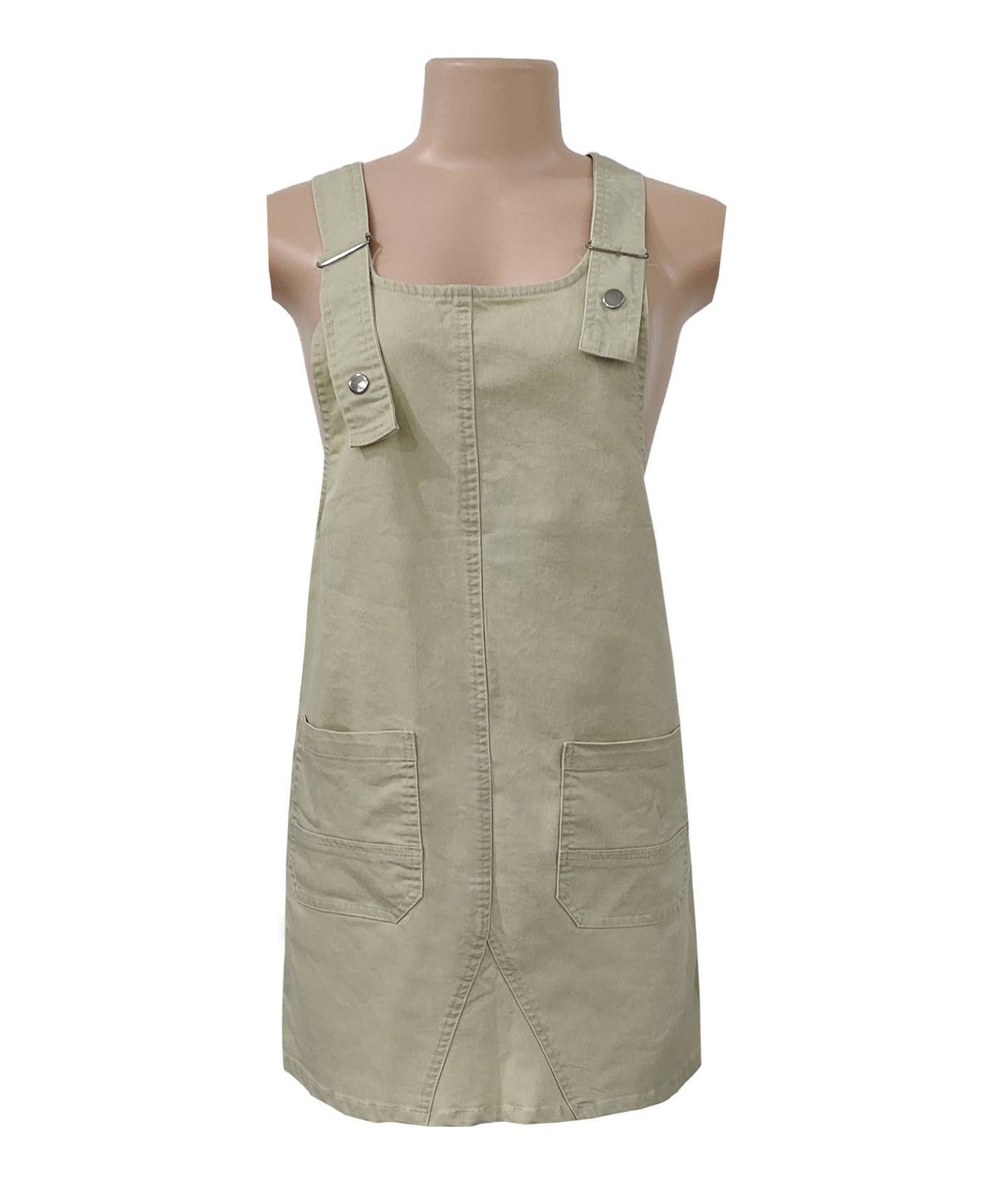 Western cowgirl Style denim shortall overalls dress: Black / M