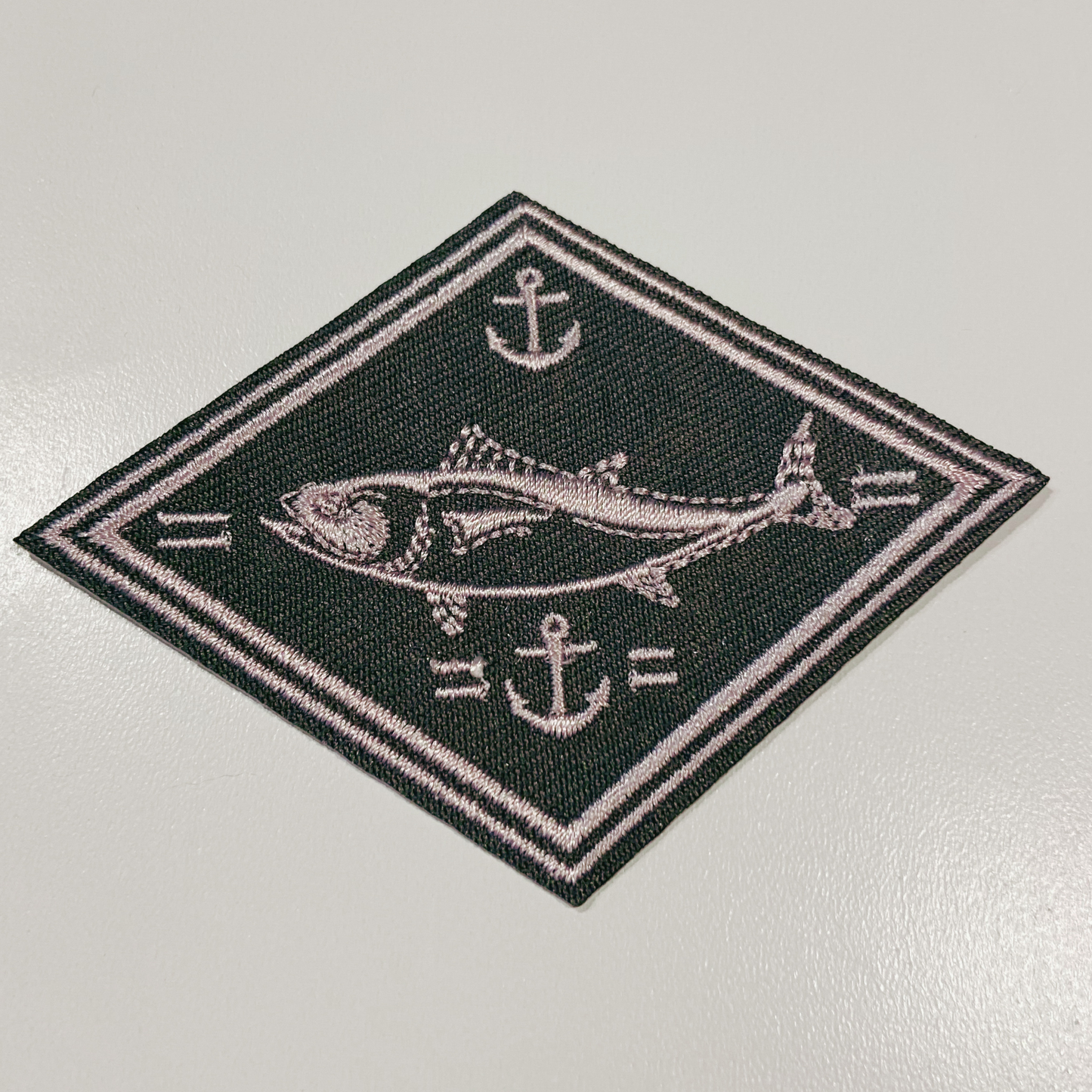 3" Fishing  Patch  -  Embroidered Hat Patch: 3" Embroidered Patch