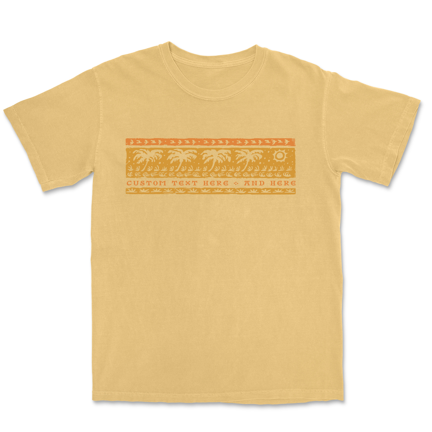 Anna Maria Island Desert Oasis Tee: Mustard / L
