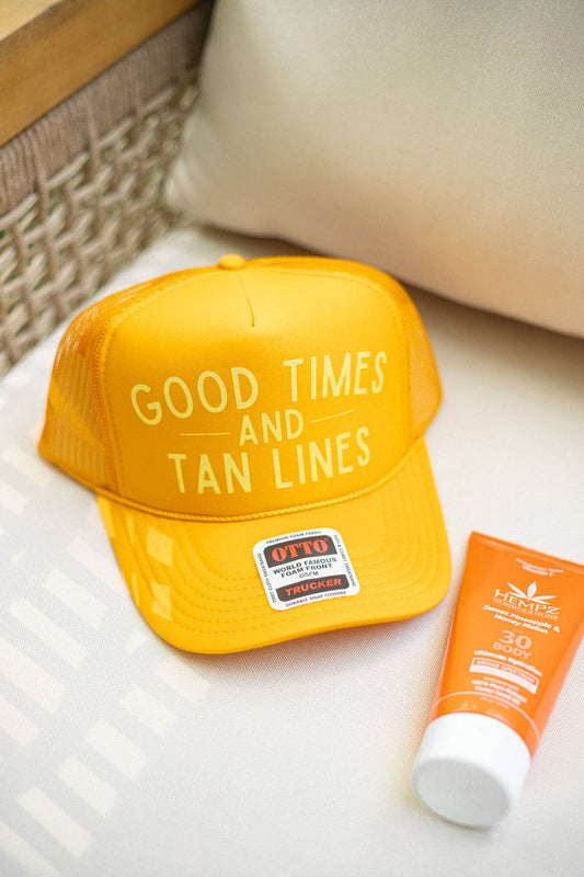 GOOD TIMES AND TAN LINES HAT