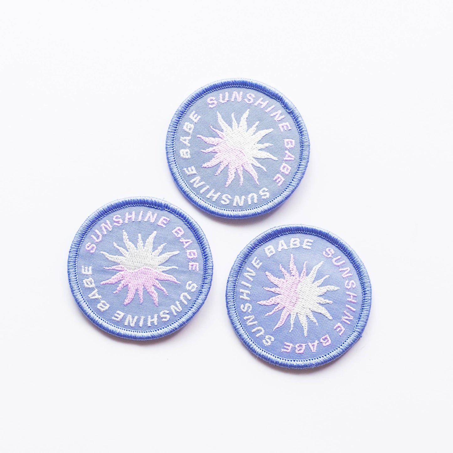 Sunshine Babe Embroidered Iron on Patch: Yes