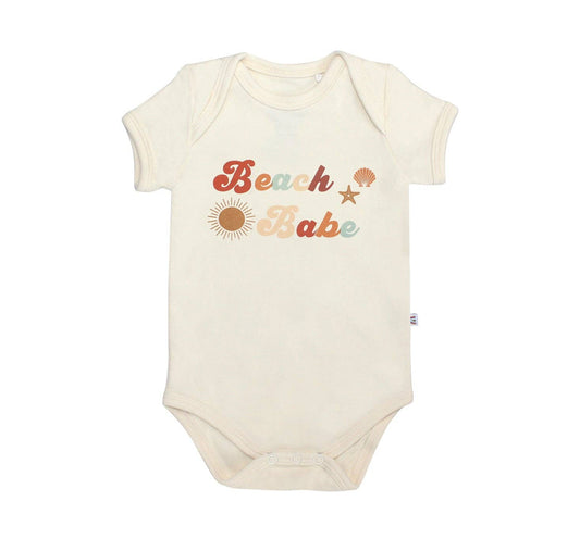 Beach Babe Summer Cotton Baby Onesie Bodysuit: 6-12M