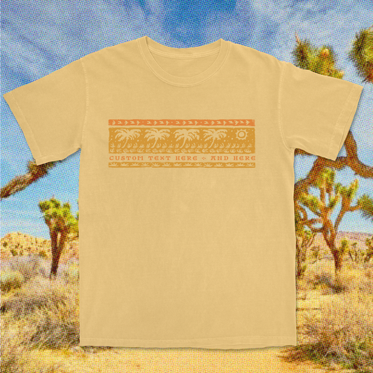 Anna Maria Island Desert Oasis Tee: Mustard / L