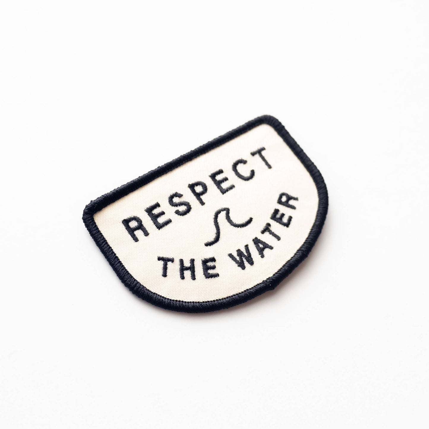 Respect the Water Embroidered Iron on Patch: Yes