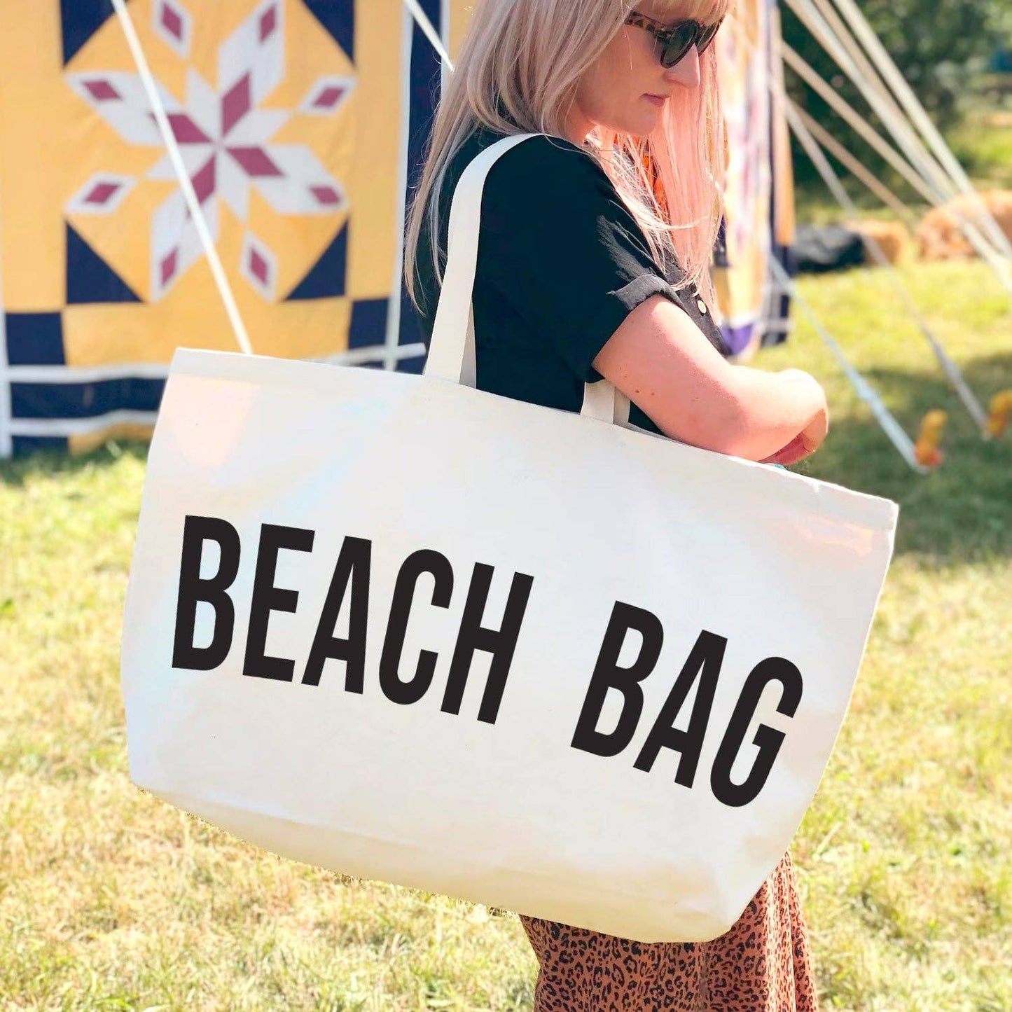 REALLY BIG Canvas Beach Bag