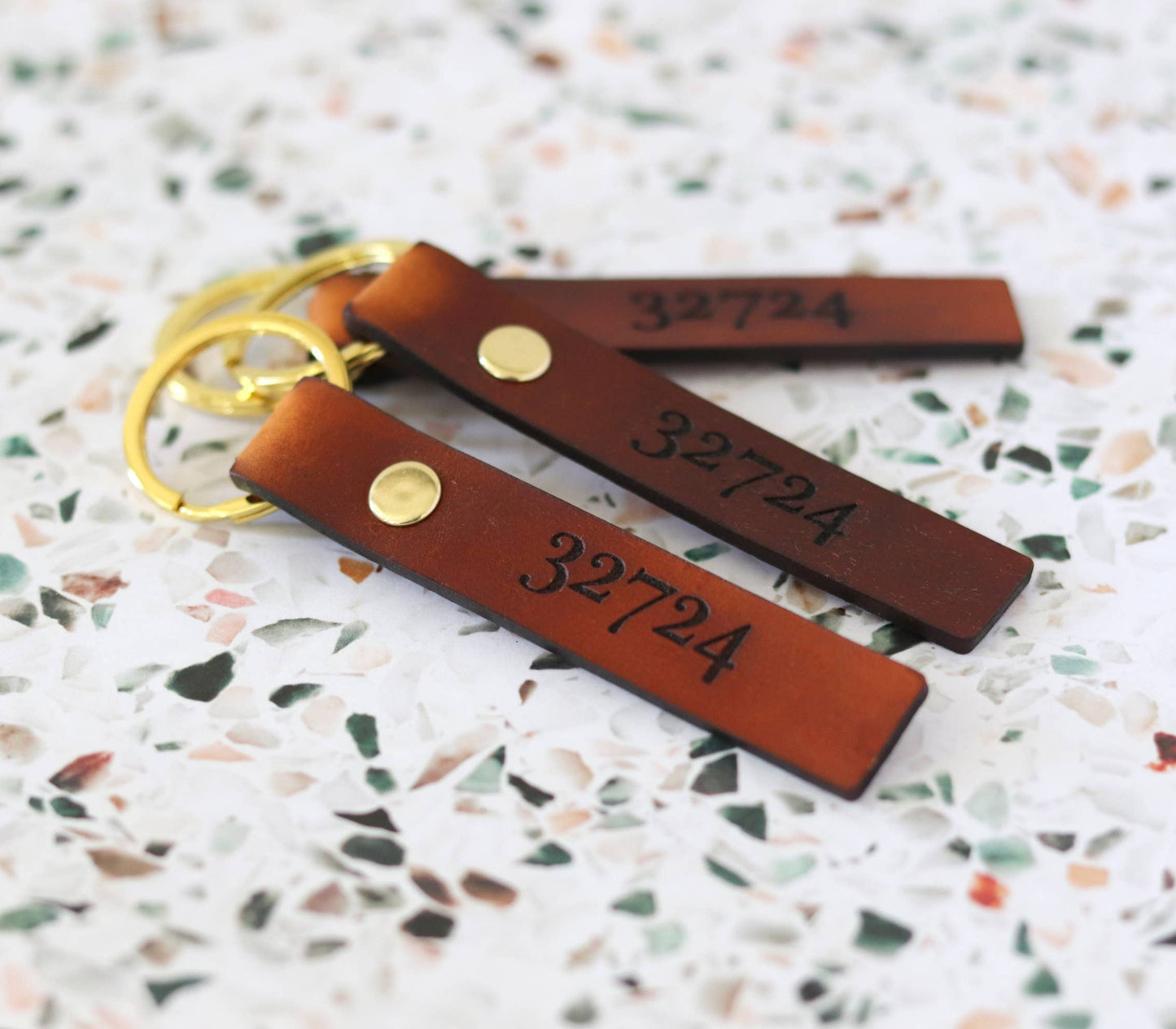  Leather Anna Maria Zip Code 32416  Keychain